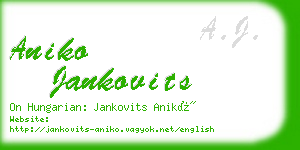 aniko jankovits business card